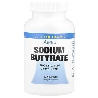 Absolute Nutrition, Butirato de sodio, 120 cápsulas