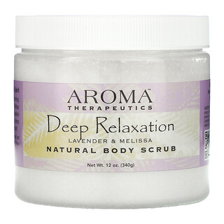 Abra Therapeutics, Natural Body Scrub, natürliches Körperpeeling, Tiefenentspannung, Lavendel und Melisse, 340 g (12 oz.)
