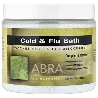 Abra Therapeutics, 着凉和流感缓解浴，樟脑和薄荷醇，17 盎司（482 克）
