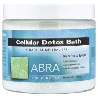 Abra Therapeutics, Baño de desintoxicación celular, Pomelo y enebro`` 482 g (17 oz)