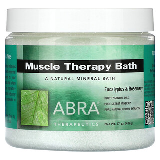 Abra Therapeutics, Muscle Therapy Bath, Eucalyptus & Rosemary, 17 oz (482 g)