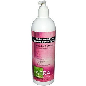 Отзывы о Абра Терапьютикс, Skin Nutrition Therapeutic Lotion, Calendula & Vitamin E, 16 fl oz (475 ml)
