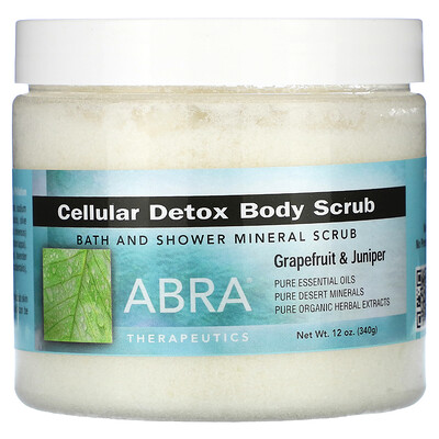 

Abra Therapeutics Cellular Detox Body Scrub Grapefruit & Juniper 12 oz (340 g)