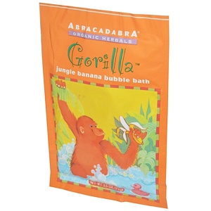 Отзывы о Абра Терапьютикс, Gorilla Jungle Banana Bubble Bath, 2.5 oz (71 g)