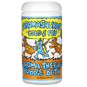 Абра Терапьютикс, Aromasaurus Cold & Flu, Aroma Therapy Bubble Bath, 16 oz (453 g) отзывы