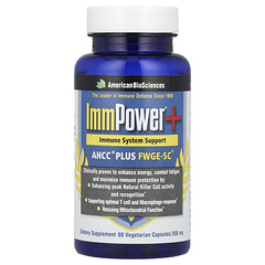 ImmPower®+, AHCC® Plus FWGE-SC®, 60 вегетаріанських капсул