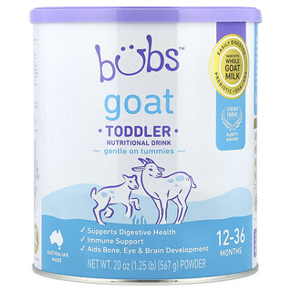 Aussie Bubs, Goat, для малышей, пищевой порошок в форме напитка, для детей от 12 до 36 месяцев, 567 г (20 унций)