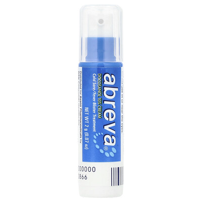 Product Image for Abreva, Cold Sore/Fever Blister Treatment, Pump, 0.07 oz (2 g)