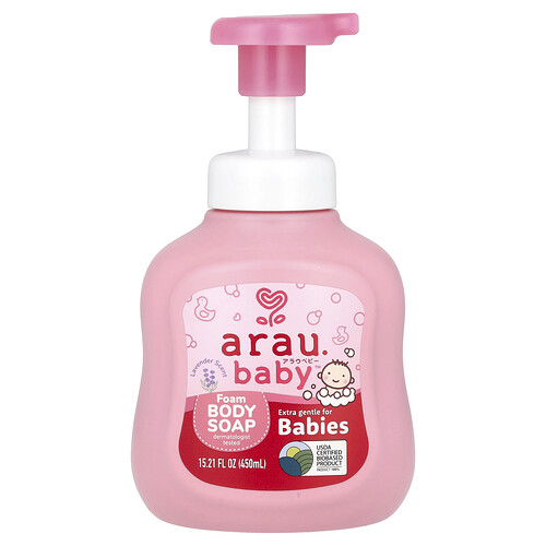 arau.baby, Savon moussant pour le corps, Lavande, 450 ml