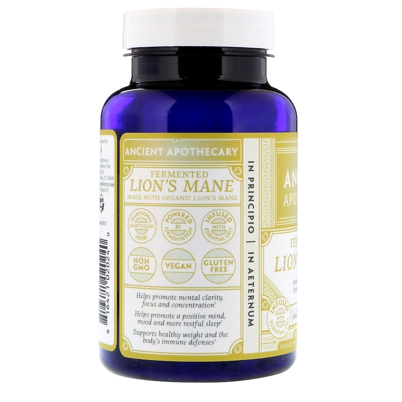Ancient Apothecary, Fermented Lion's Mane, 90 Capsules - iHerb