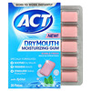 Act, Dry Mouth Moisturizing Gum with Xylitol, Bubble Fresh, 20 Pieces