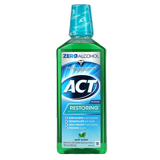 Act, Kariesschutz-Mundspülung mit Fluorid, regenerierend, Mint Burst, 532 ml