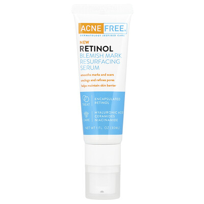 Product Image for ACNE FREE, Retinol Blemish Mark Resurfacing Serum, 1 fl oz (30 ml)