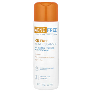 ACNE FREE, Solução de Limpeza para Acne sem Óleo, Sem Perfume, 237 ml (8 fl oz)