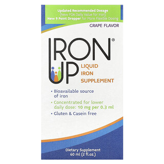 A.C. Grace Company, Iron Up, Sıvı Demir Takviyesi, Üzüm, 2 fl oz (60 ml)