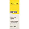 Acure, Brightening Night Cream, 1.7 fl oz (50 ml)