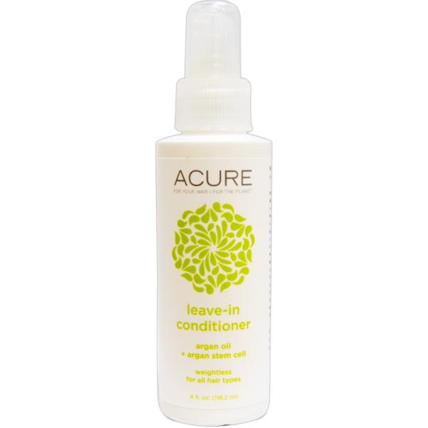 Acure Organics, LeaveIn Conditioner, Argan Oil + Argan Stem Cell, 4 fl