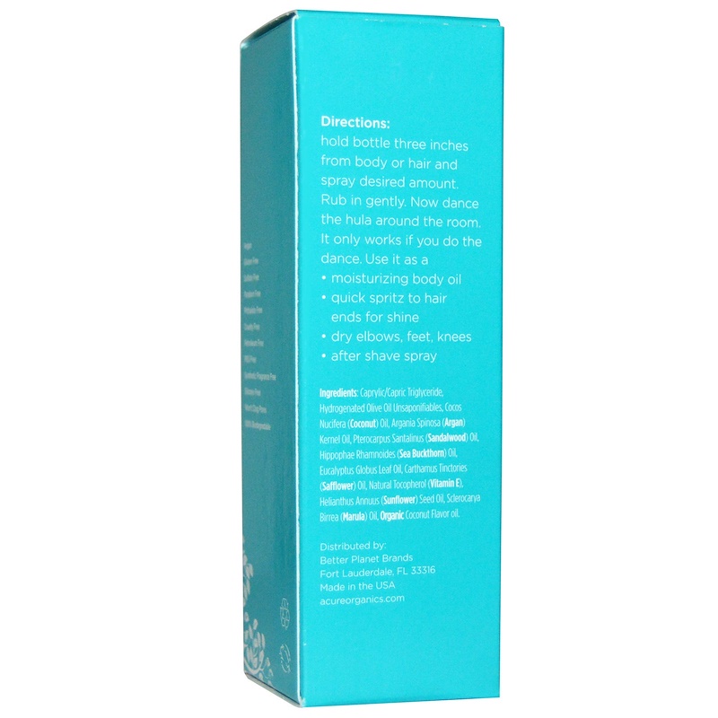 Acure, Dry Oil Body Spray, Coconut, 2 fl oz (59 ml) iHerb