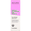 Acure, ラジカルに若さを取り戻す、ローズアルガンオイル、1液量オンス(30 ml)