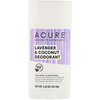 Acure, Deodorant, Lavender & Coconut, 2.25 oz (63.78 g)