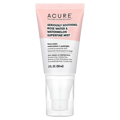 

ACURE Seriously Soothing Rose Water & Watermelon Superfine Mist 2 fl oz (59 ml)