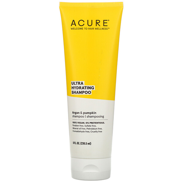 Acure‏, Ultra Hydrating Shampoo, Argan Oil & Pumpkin, 8 fl oz (236.5 ml)