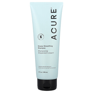 ACURE, Shampoo Simply Smoothing, acqua di cocco e olio di marula, 236 ml