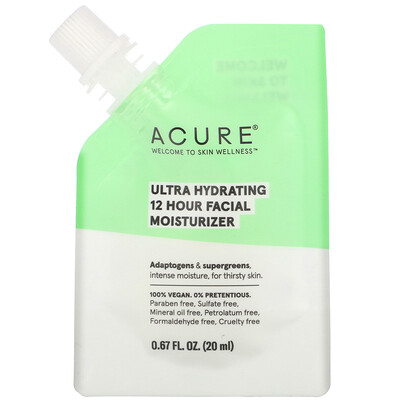 Acure Ultra Hydrating 12 Hour Facial Moisturizer, 0.67 fl oz (20 ml)