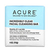 Acure‏, Incredibly Clear, Facial Cleansing Bar, 4 oz (113 g)