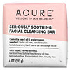 Acure‏, Seriously Soothing Facial Cleansing Bar, 4 oz (113 g)