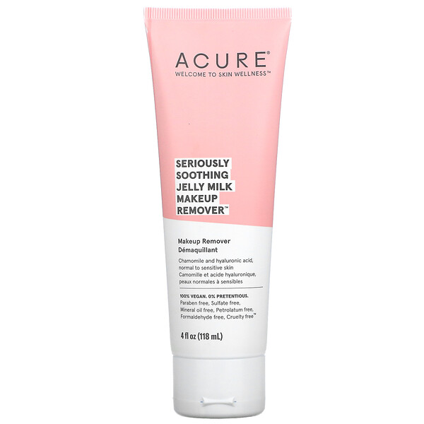 Acure, Seriously Soothing Jelly Milk Makeup Remover, 4 fl oz (118 ml)
