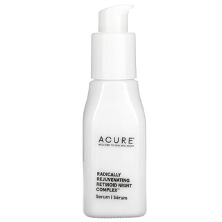 Acure, Radically Rejuvenating Retinoid Night Complex, Complejo rejuvenecedor de acción radical con retinoides de uso nocturno, 30 ml (1 oz. líq.)