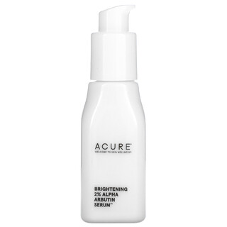 Acure, Brightening 2% Alpha Arbutin Serum, осветляющая сыворотка с 2% альфа-арбутином, 30 мл (1 жидк. унция)