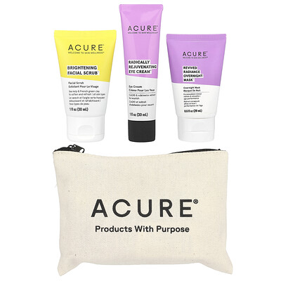 Product Image for ACURE, iHerb Exclusive, Skincare Beauty Bag, 4 Items