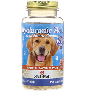Отзывы о Актипет, Hyaluronic Acid with Enteric Coating, for Dogs, Natural Bacon Flavor, 60 Micro-Tablets