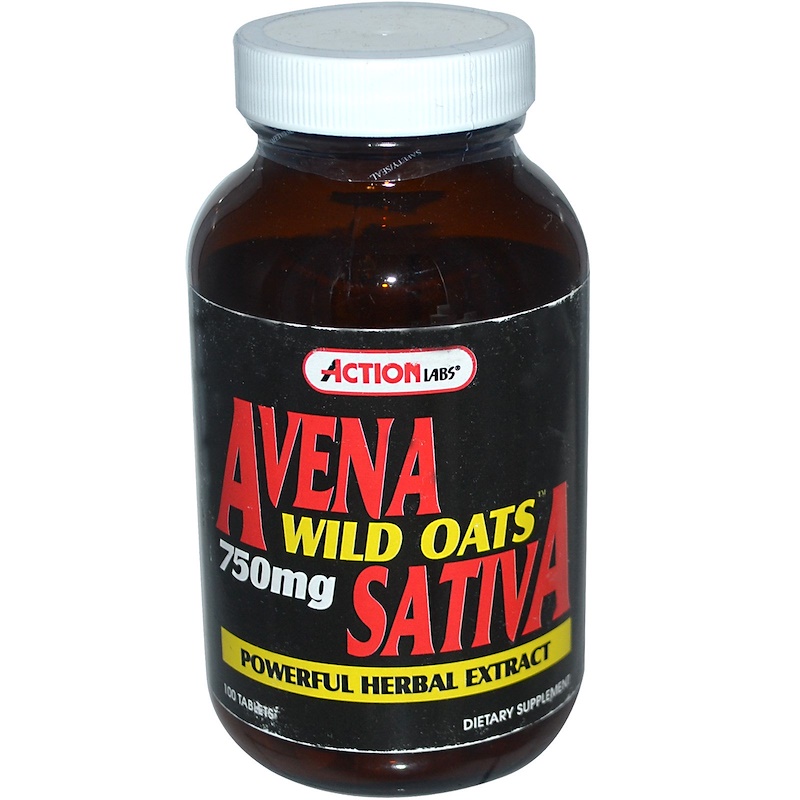 Action Labs Avena Sativa Wild Oats 750 Mg 100 Tablets 8223