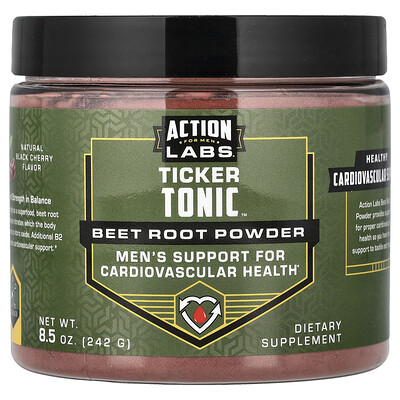 Action Labs, Para hombres, Ticker Tonic™, Raíz de remolacha en polvo, Cereza negra natural, 242 g (8,5 oz)