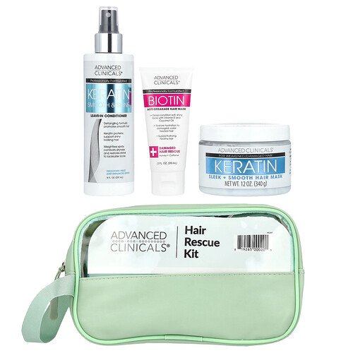 Advanced Clinicals, iHerb Exclusive, Hair Rescue Kit, Haar-Rettungs-Set, 4 Stück