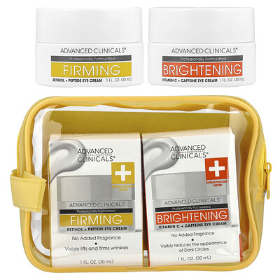 Product Image for Advanced Clinicals, Eye Cream, Firming & Brightening, 2 Piece Set