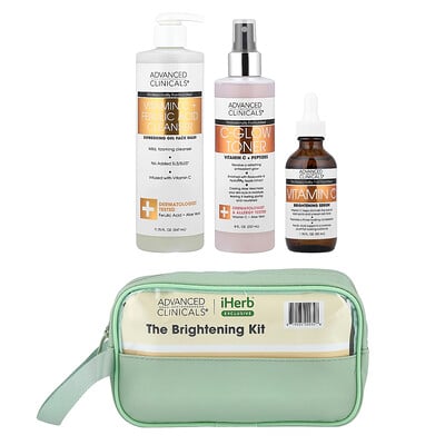 Product Image for Advanced Clinicals, iHerb Exclusive, The Brightening Kit, 4 Items