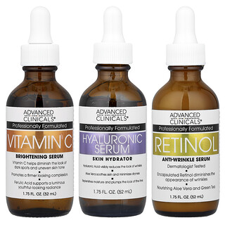 Advanced Clinicals, Serum Essentials Set, 3-delars set, 52 ml styck