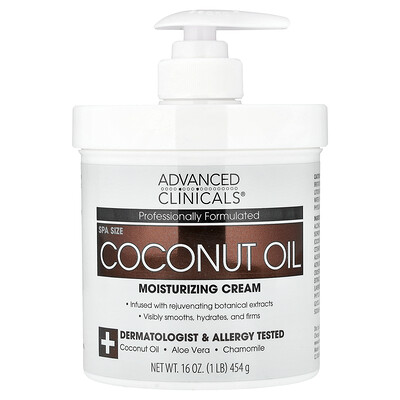 Product Image for Advanced Clinicals, Coconut Oil Moisturizing Cream, 16 oz (454 g)