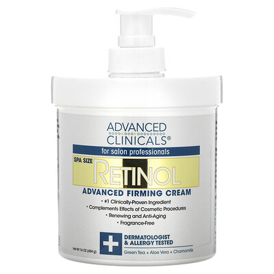 

Advanced Clinicals Retinol укрепляющий крем с улучшенной формулой 454 г (16 унций)