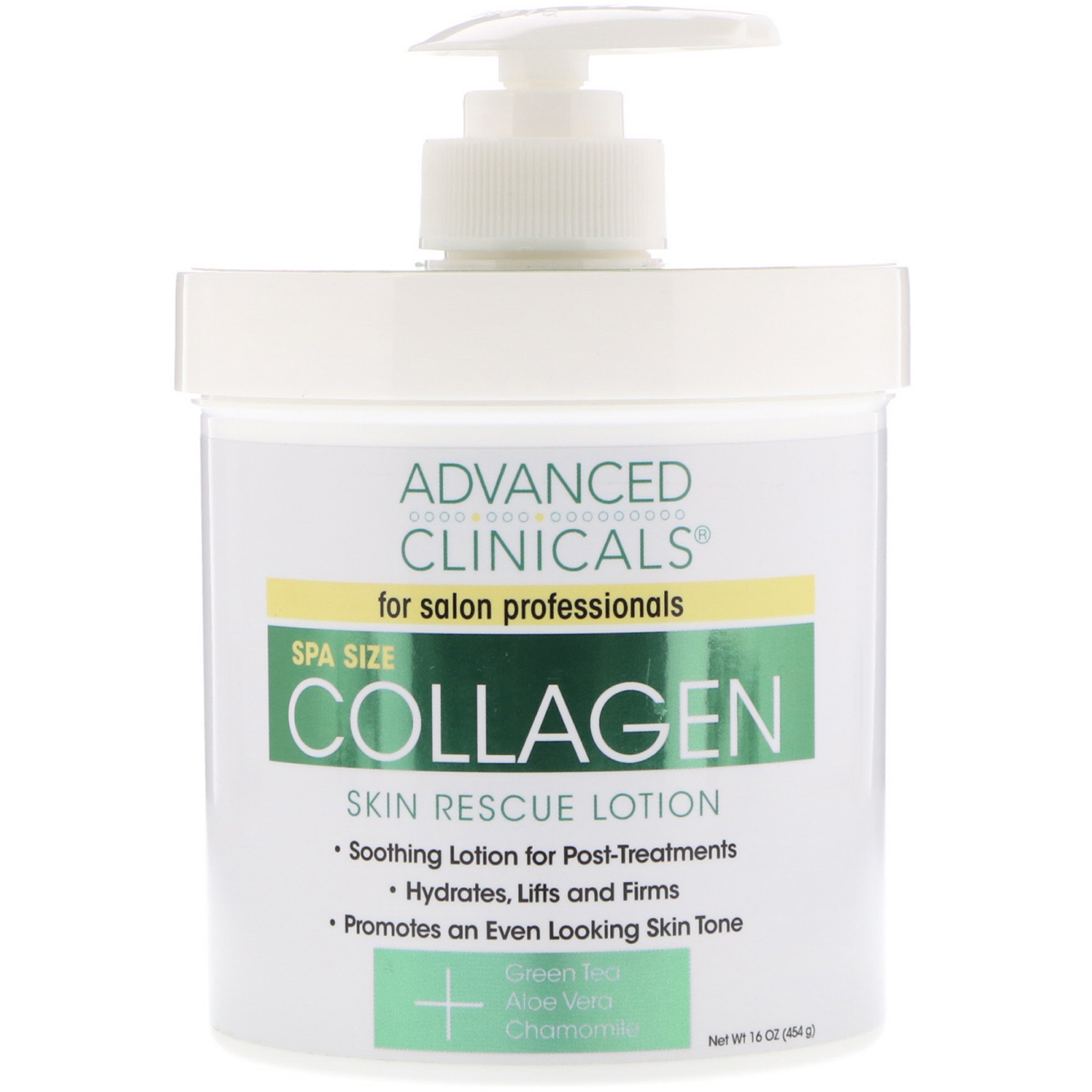 Advanced Clinicals, Collagen, Skin Rescue Lotion, 16 oz (454 g) - iHerb