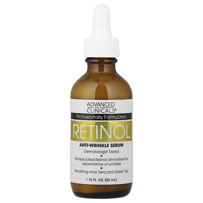 Advanced Clinicals, Retinol Anti-Wrinkle Serum, 1.75 fl oz (52 ml)
