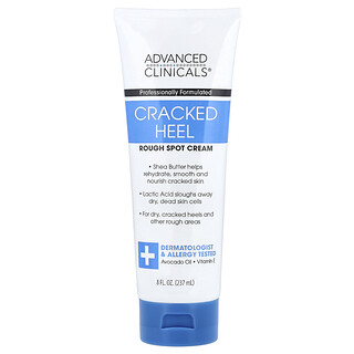 Advanced Clinicals, Cracked Heel, Rough Spot Cream, 8 fl oz (237 ml)