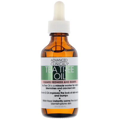 Advanced Clinicals Tea Tree Oil, 1.8 fl oz (53 ml)  - купить со скидкой