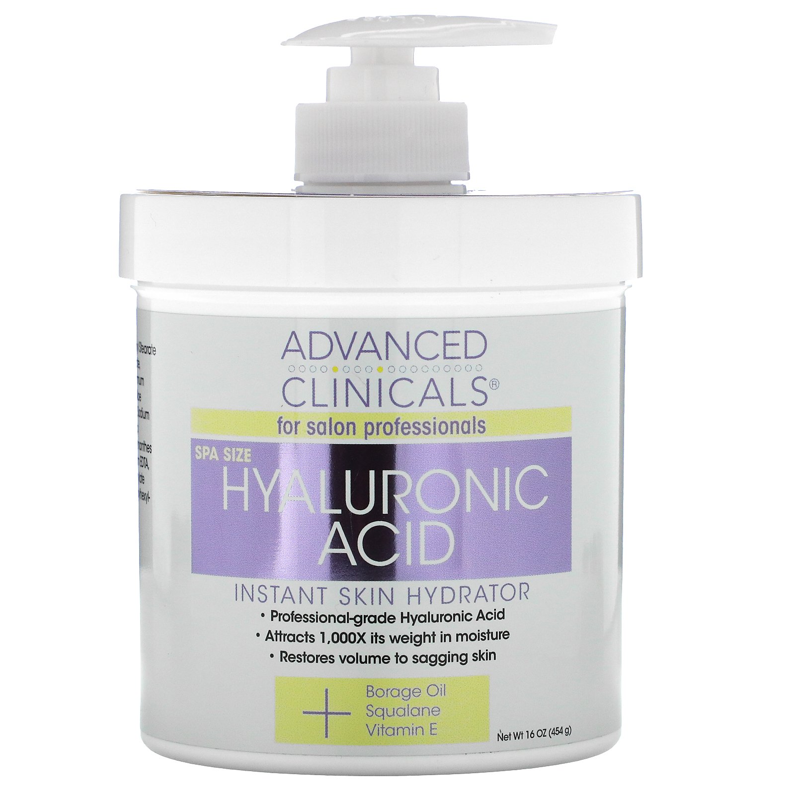 advanced clinicals anti aging hyaluronic acid cream