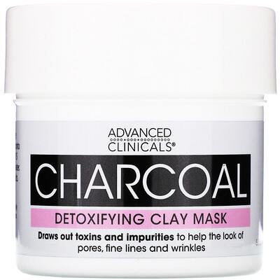 

Advanced Clinicals Charcoal, Detoxifying Clay Mask, 5.5 oz (156 g)