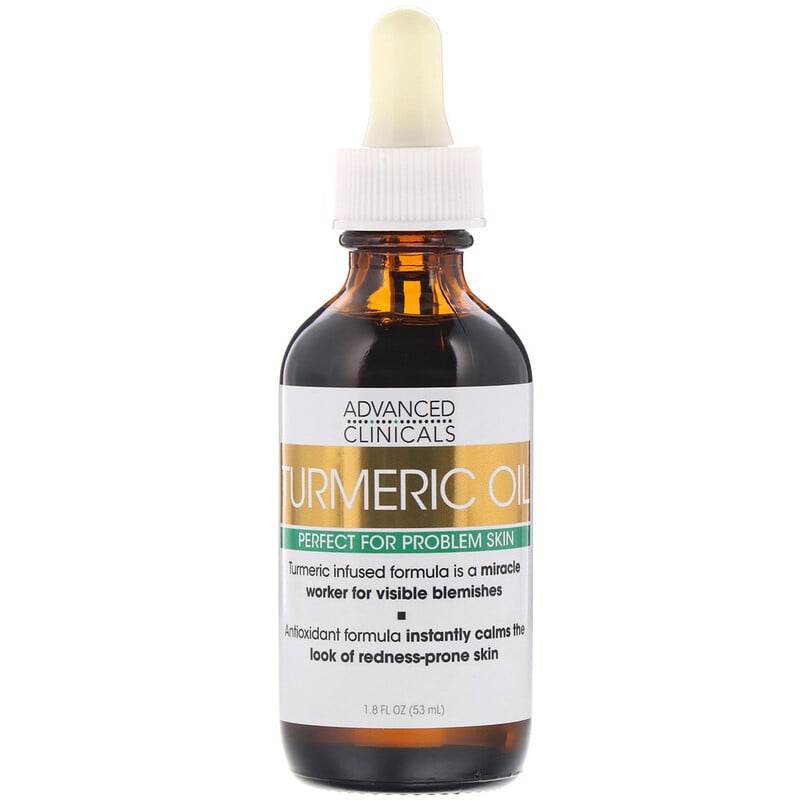 Advanced Clinicals, Turmeric Oil, Perfect for Problem Skin, 1.8 fl oz